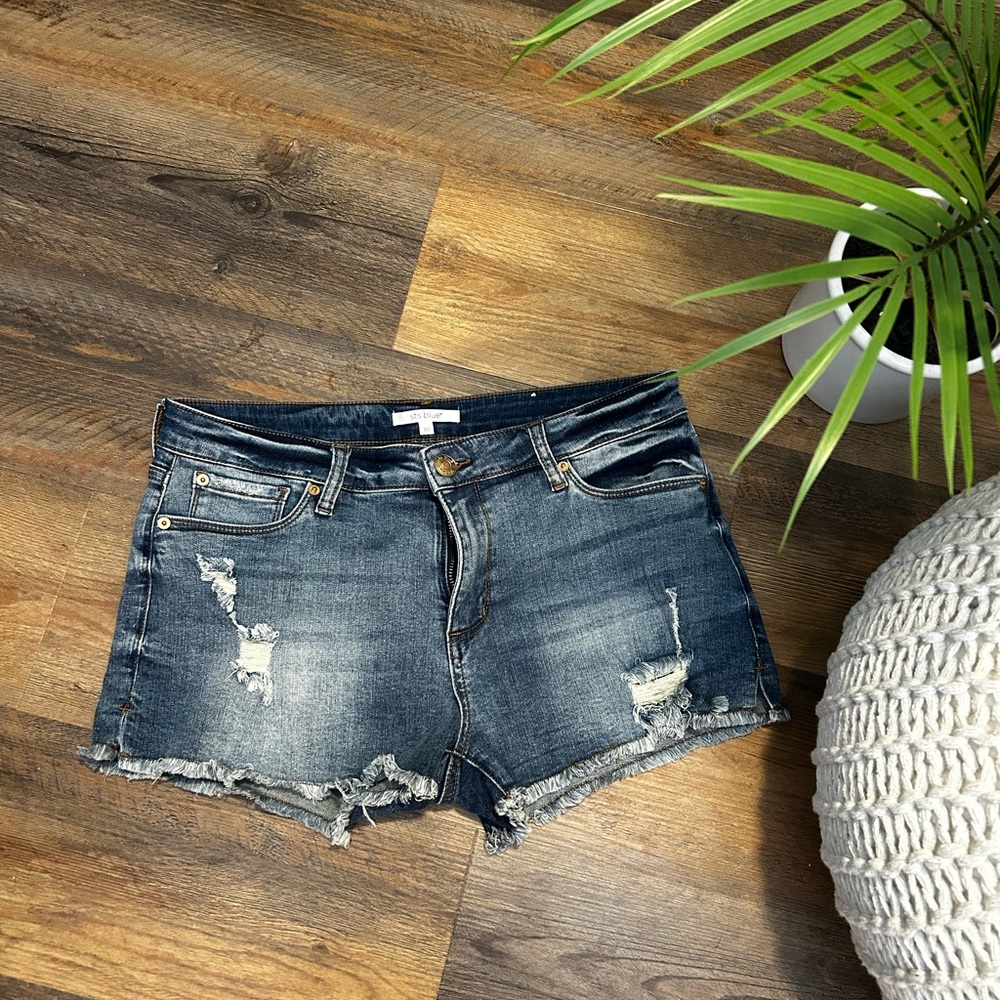 STS Blue Distressed Denim Women Shorts
